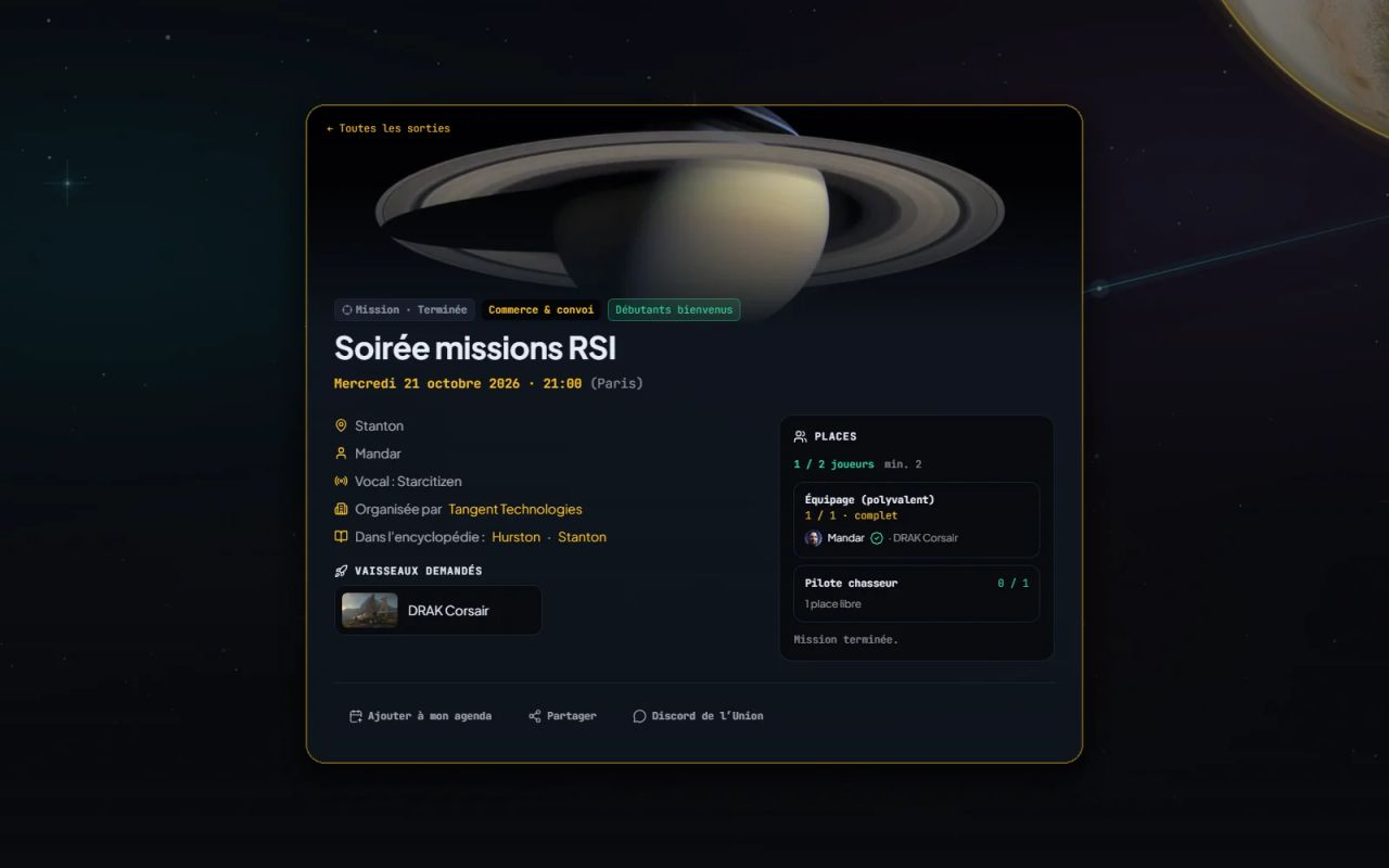 Sorties et missions de l'U.S.C. : mission possible, places limitées
