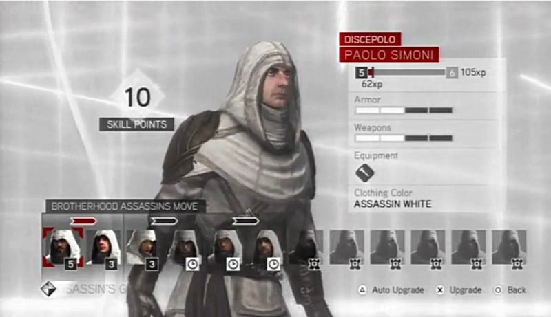 Liste de vos recrues Assassins